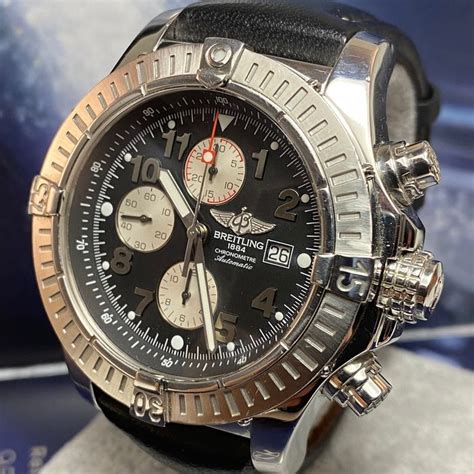 breitling super avenger chronograph automatic watch model a13370|Breitling a13370 for sale.